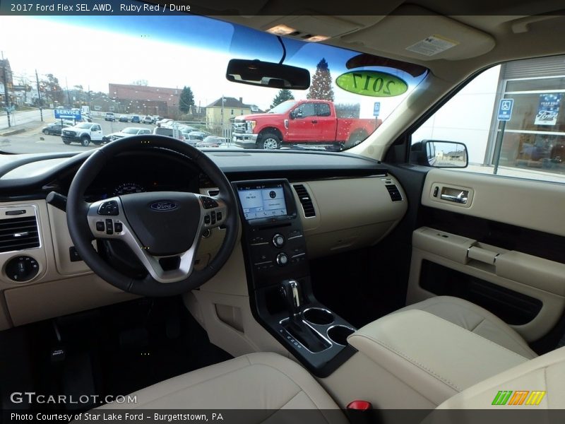 Ruby Red / Dune 2017 Ford Flex SEL AWD