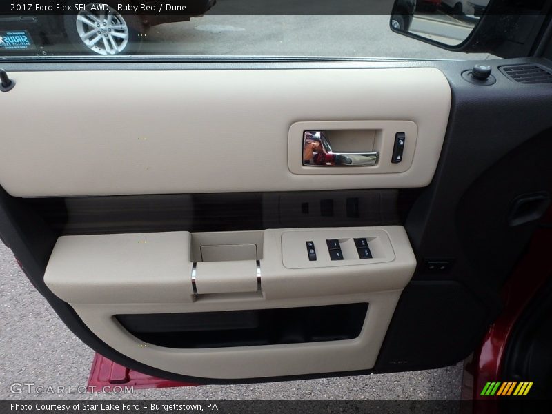 Ruby Red / Dune 2017 Ford Flex SEL AWD