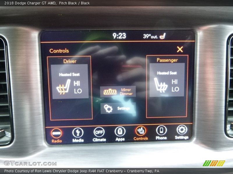 Pitch Black / Black 2018 Dodge Charger GT AWD