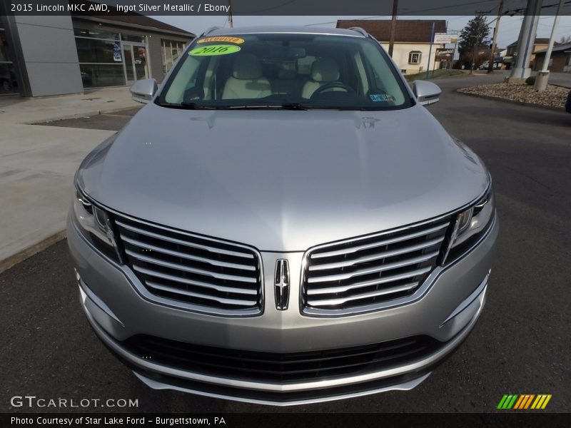 Ingot Silver Metallic / Ebony 2015 Lincoln MKC AWD