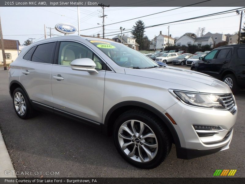 Ingot Silver Metallic / Ebony 2015 Lincoln MKC AWD