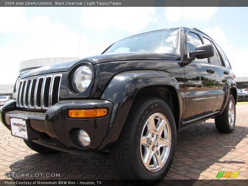 Black Clearcoat / Light Taupe/Taupe 2004 Jeep Liberty Limited