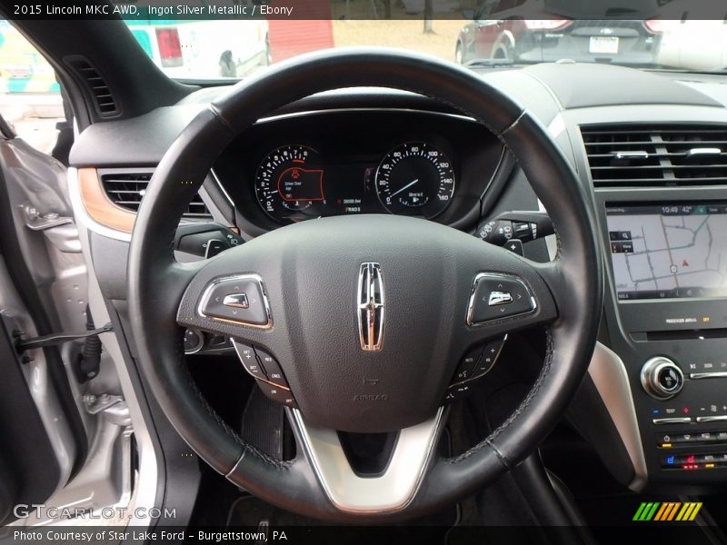 Ingot Silver Metallic / Ebony 2015 Lincoln MKC AWD