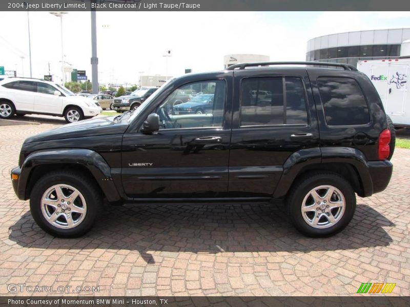 Black Clearcoat / Light Taupe/Taupe 2004 Jeep Liberty Limited