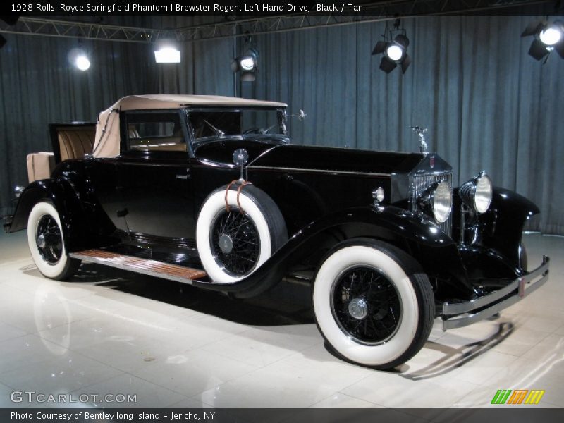 Black / Tan 1928 Rolls-Royce Springfield Phantom I Brewster Regent Left Hand Drive