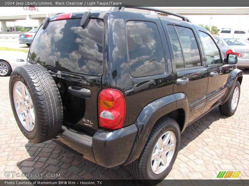 Black Clearcoat / Light Taupe/Taupe 2004 Jeep Liberty Limited