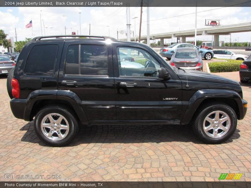Black Clearcoat / Light Taupe/Taupe 2004 Jeep Liberty Limited