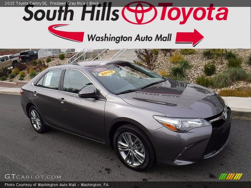 Predawn Gray Mica / Black 2015 Toyota Camry SE