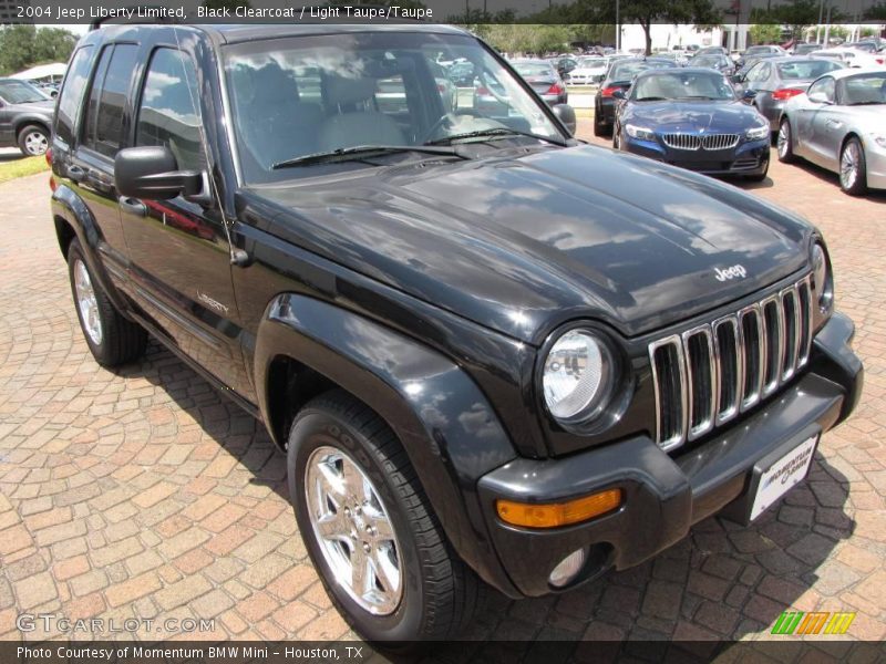 Black Clearcoat / Light Taupe/Taupe 2004 Jeep Liberty Limited