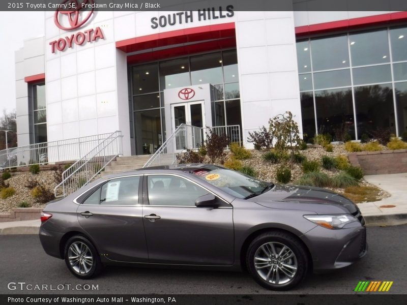 Predawn Gray Mica / Black 2015 Toyota Camry SE