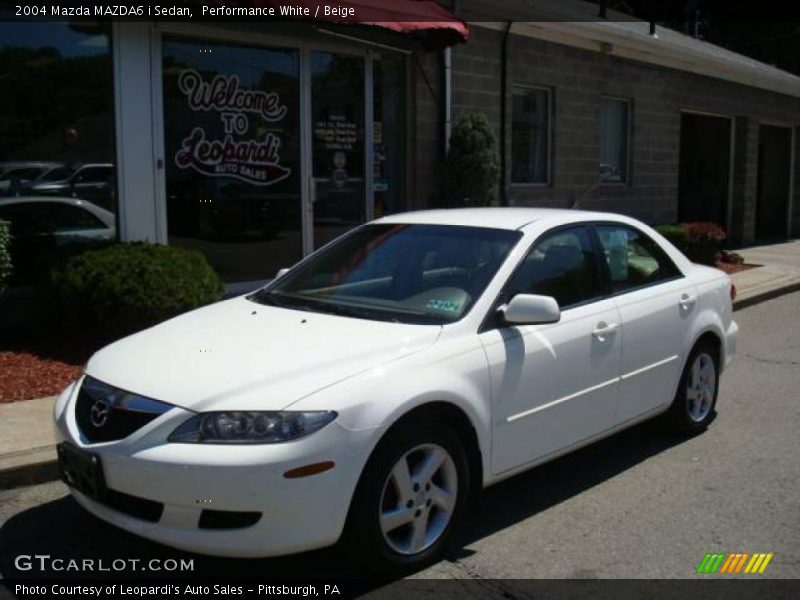 Performance White / Beige 2004 Mazda MAZDA6 i Sedan
