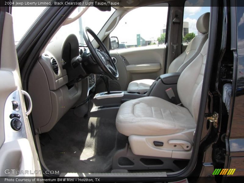 Black Clearcoat / Light Taupe/Taupe 2004 Jeep Liberty Limited