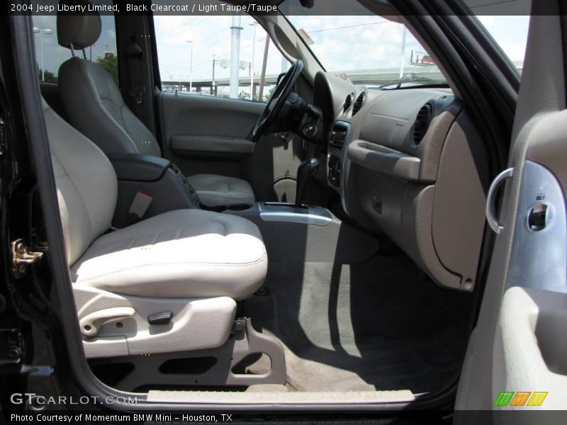 Black Clearcoat / Light Taupe/Taupe 2004 Jeep Liberty Limited