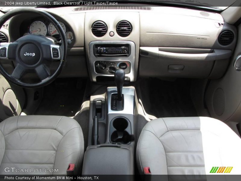 Black Clearcoat / Light Taupe/Taupe 2004 Jeep Liberty Limited