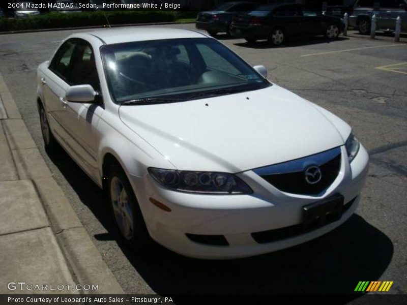 Performance White / Beige 2004 Mazda MAZDA6 i Sedan