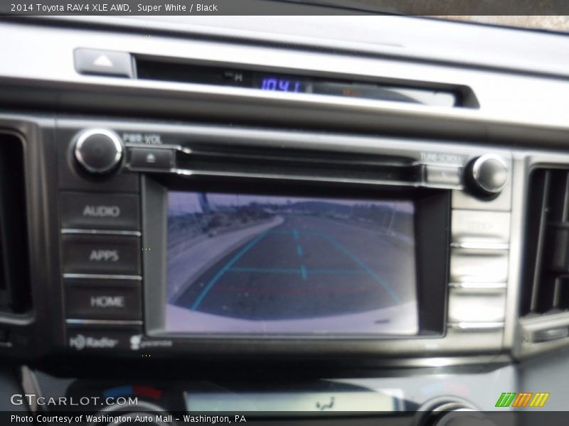 Super White / Black 2014 Toyota RAV4 XLE AWD