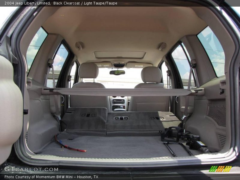 Black Clearcoat / Light Taupe/Taupe 2004 Jeep Liberty Limited