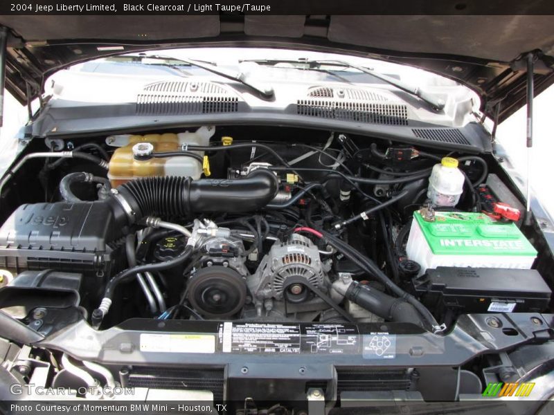Black Clearcoat / Light Taupe/Taupe 2004 Jeep Liberty Limited