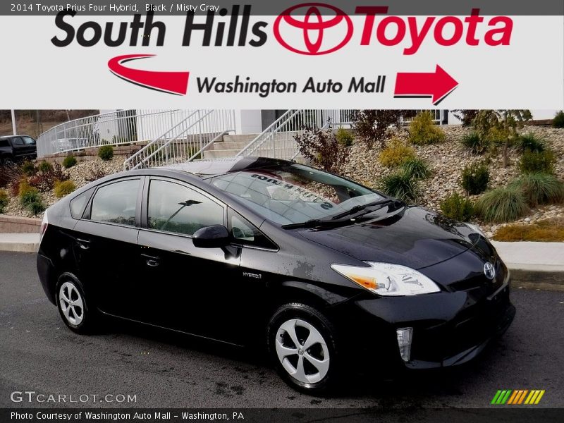 Black / Misty Gray 2014 Toyota Prius Four Hybrid