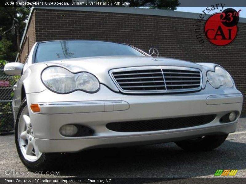 Brilliant Silver Metallic / Ash Grey 2004 Mercedes-Benz C 240 Sedan