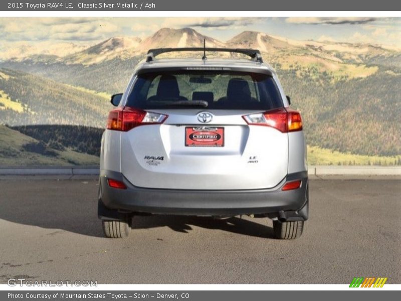 Classic Silver Metallic / Ash 2015 Toyota RAV4 LE