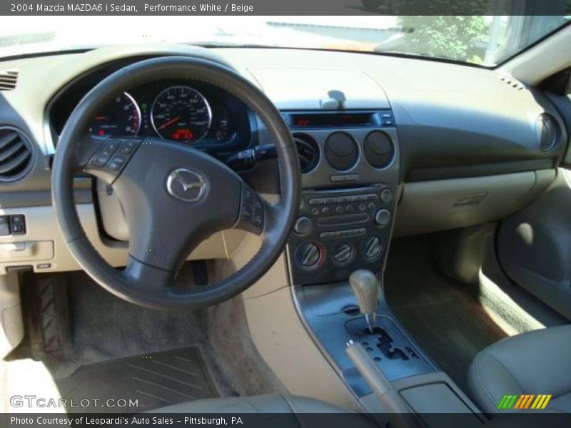 Performance White / Beige 2004 Mazda MAZDA6 i Sedan
