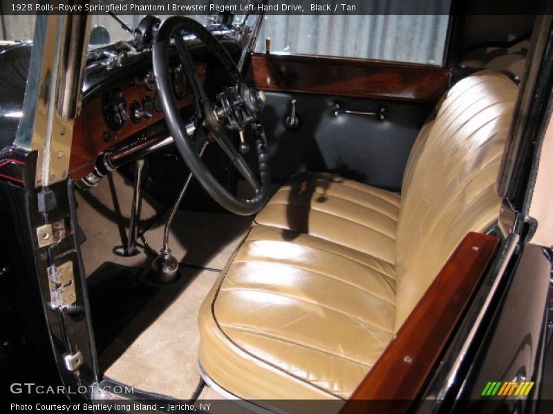 Black / Tan 1928 Rolls-Royce Springfield Phantom I Brewster Regent Left Hand Drive