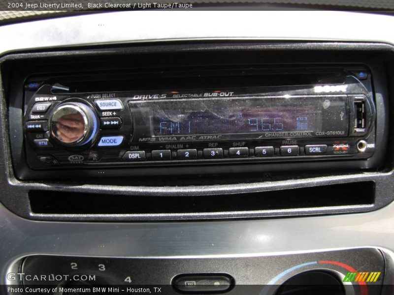 Black Clearcoat / Light Taupe/Taupe 2004 Jeep Liberty Limited