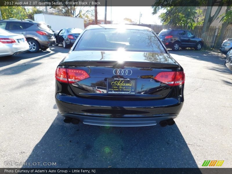 Brilliant Black / Black 2012 Audi A4 2.0T quattro Sedan