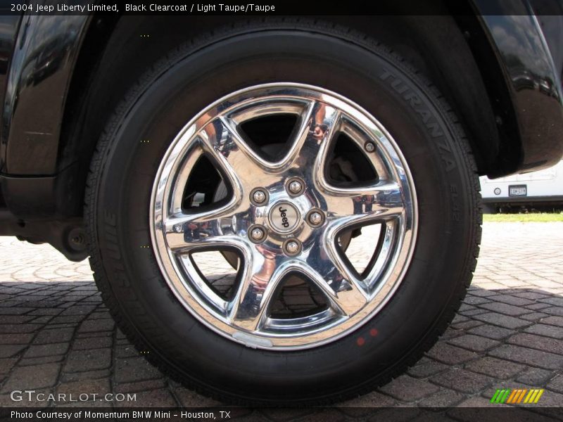 Black Clearcoat / Light Taupe/Taupe 2004 Jeep Liberty Limited