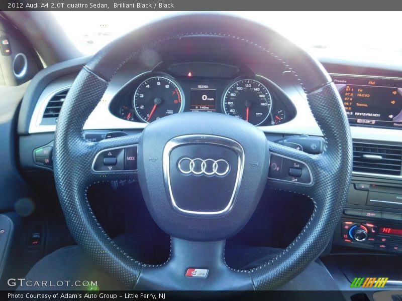 Brilliant Black / Black 2012 Audi A4 2.0T quattro Sedan