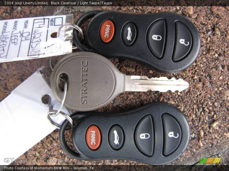 Black Clearcoat / Light Taupe/Taupe 2004 Jeep Liberty Limited