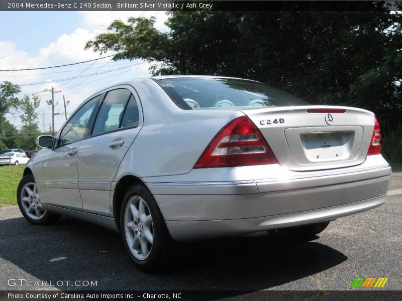 Brilliant Silver Metallic / Ash Grey 2004 Mercedes-Benz C 240 Sedan