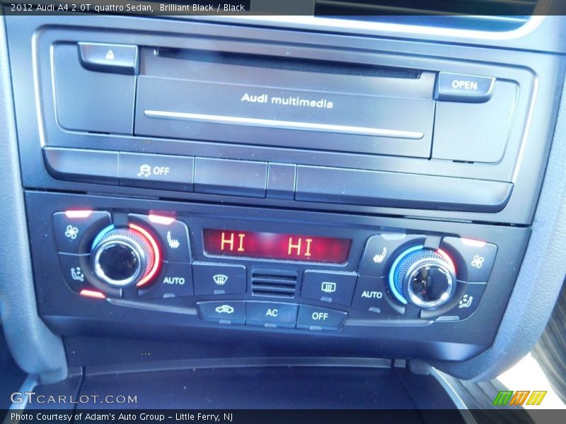 Brilliant Black / Black 2012 Audi A4 2.0T quattro Sedan