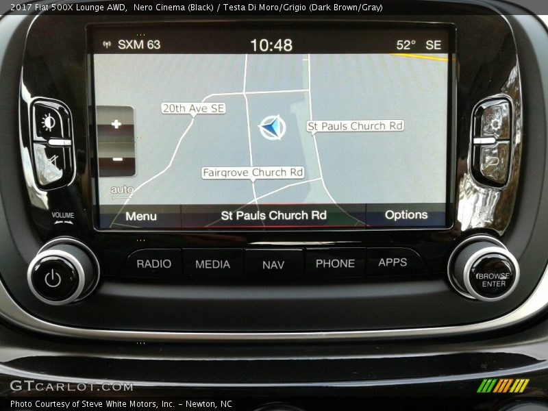 Navigation of 2017 500X Lounge AWD