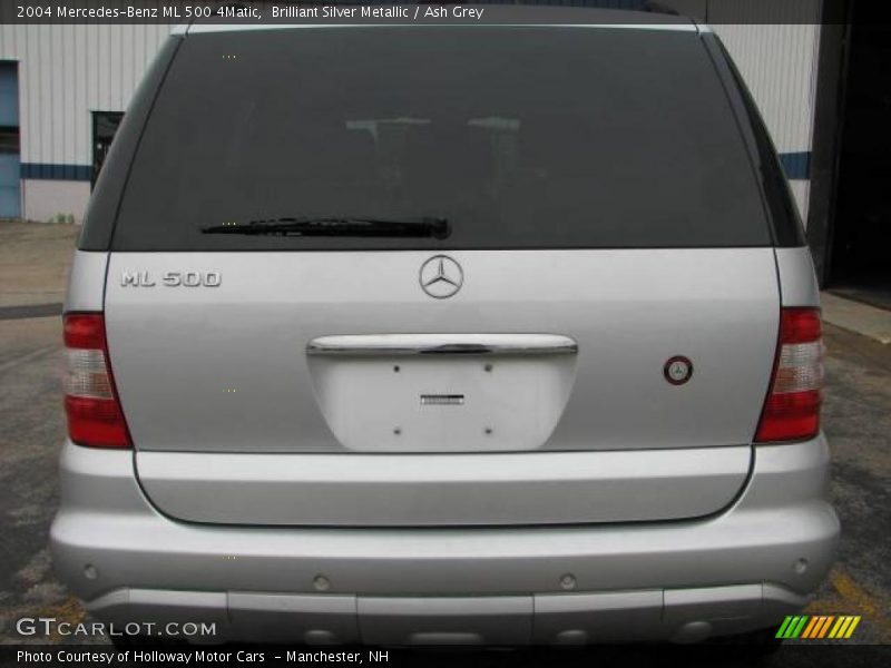 Brilliant Silver Metallic / Ash Grey 2004 Mercedes-Benz ML 500 4Matic