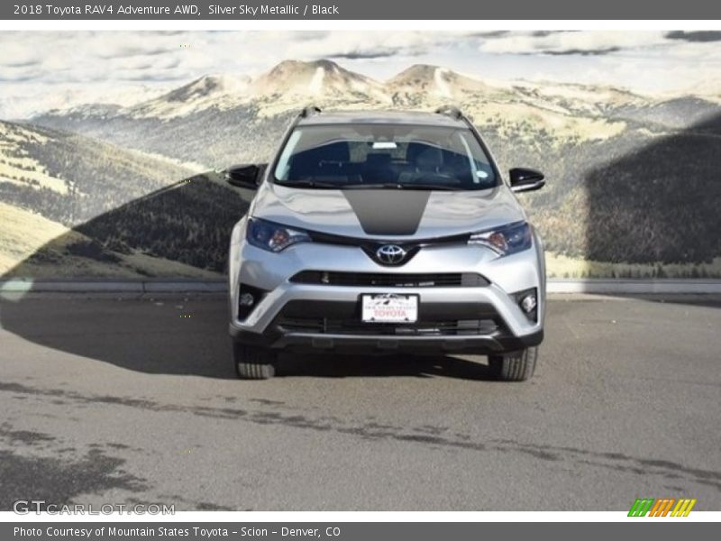 Silver Sky Metallic / Black 2018 Toyota RAV4 Adventure AWD