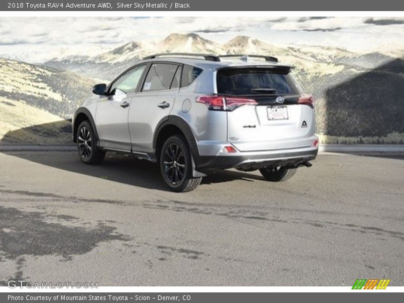 Silver Sky Metallic / Black 2018 Toyota RAV4 Adventure AWD