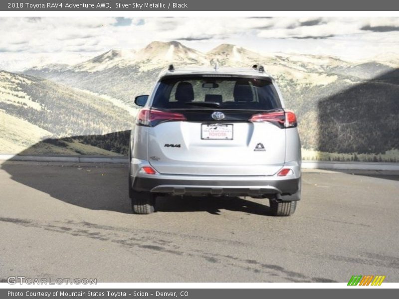 Silver Sky Metallic / Black 2018 Toyota RAV4 Adventure AWD