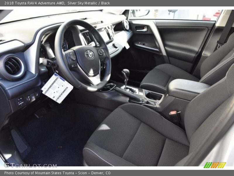 Silver Sky Metallic / Black 2018 Toyota RAV4 Adventure AWD