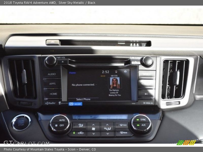 Silver Sky Metallic / Black 2018 Toyota RAV4 Adventure AWD