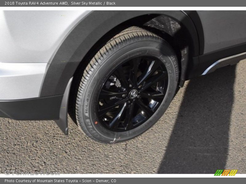 Silver Sky Metallic / Black 2018 Toyota RAV4 Adventure AWD
