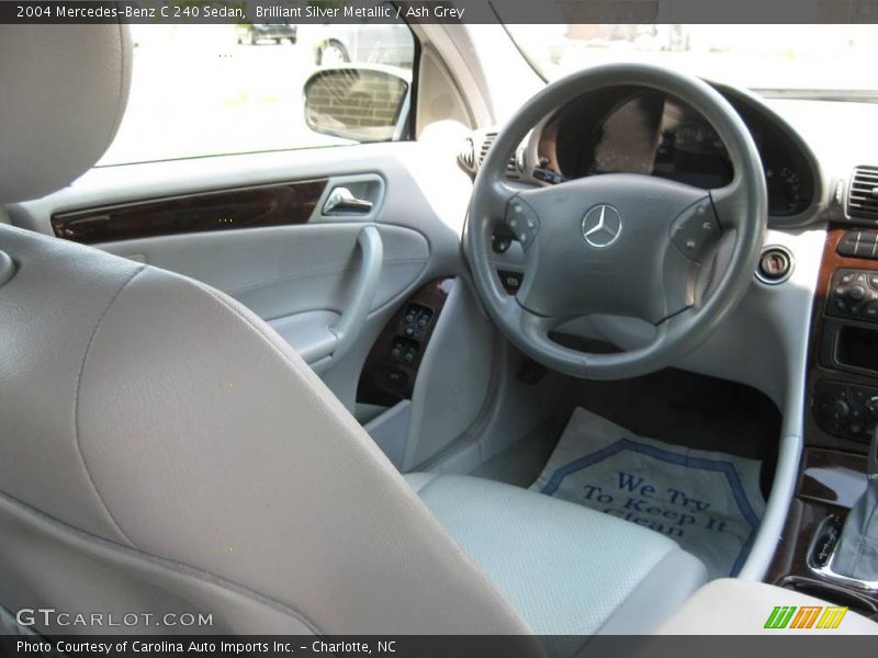 Brilliant Silver Metallic / Ash Grey 2004 Mercedes-Benz C 240 Sedan