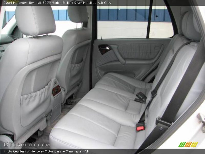 Brilliant Silver Metallic / Ash Grey 2004 Mercedes-Benz ML 500 4Matic