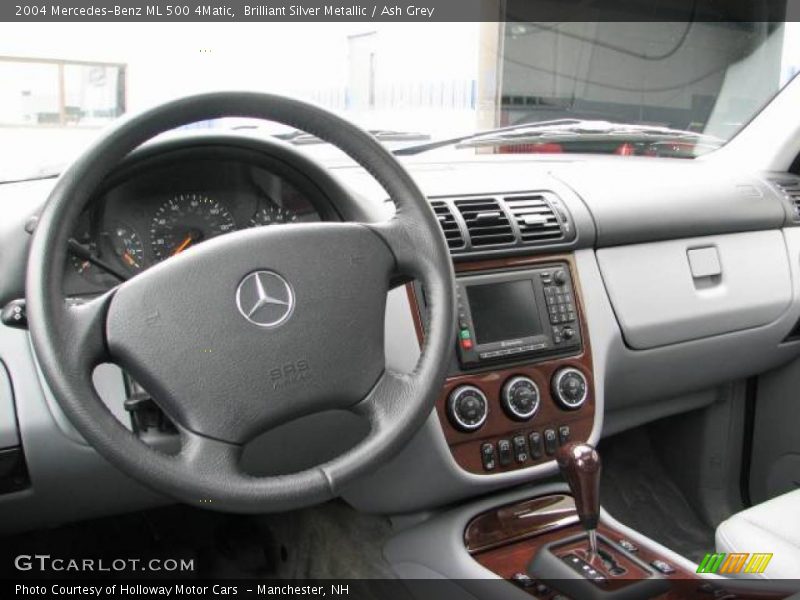Brilliant Silver Metallic / Ash Grey 2004 Mercedes-Benz ML 500 4Matic