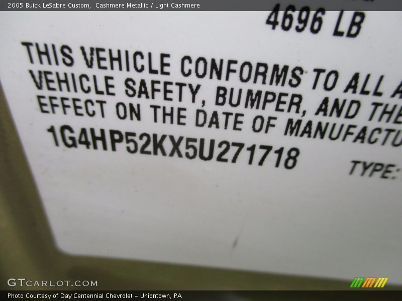 Cashmere Metallic / Light Cashmere 2005 Buick LeSabre Custom