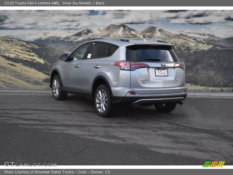 Silver Sky Metallic / Black 2018 Toyota RAV4 Limited AWD