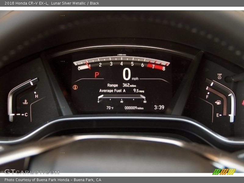 Lunar Silver Metallic / Black 2018 Honda CR-V EX-L