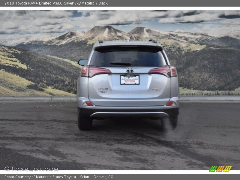 Silver Sky Metallic / Black 2018 Toyota RAV4 Limited AWD