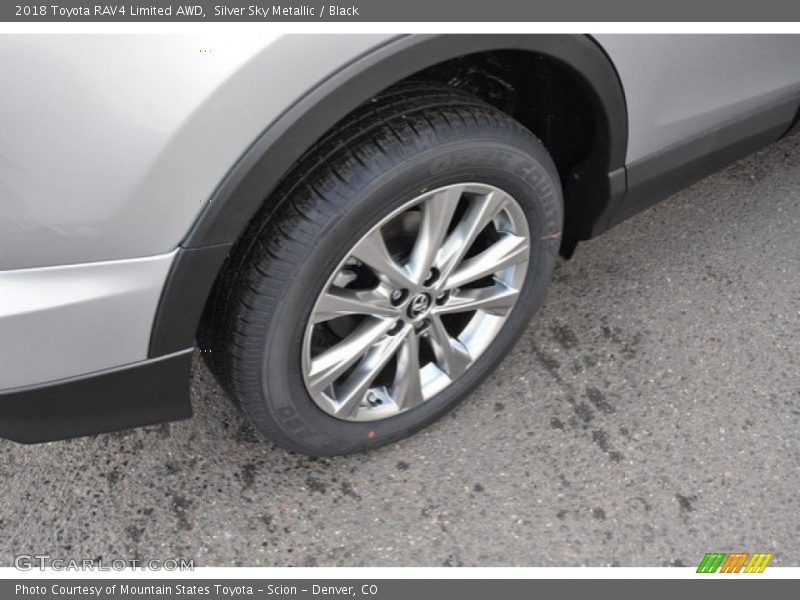 Silver Sky Metallic / Black 2018 Toyota RAV4 Limited AWD